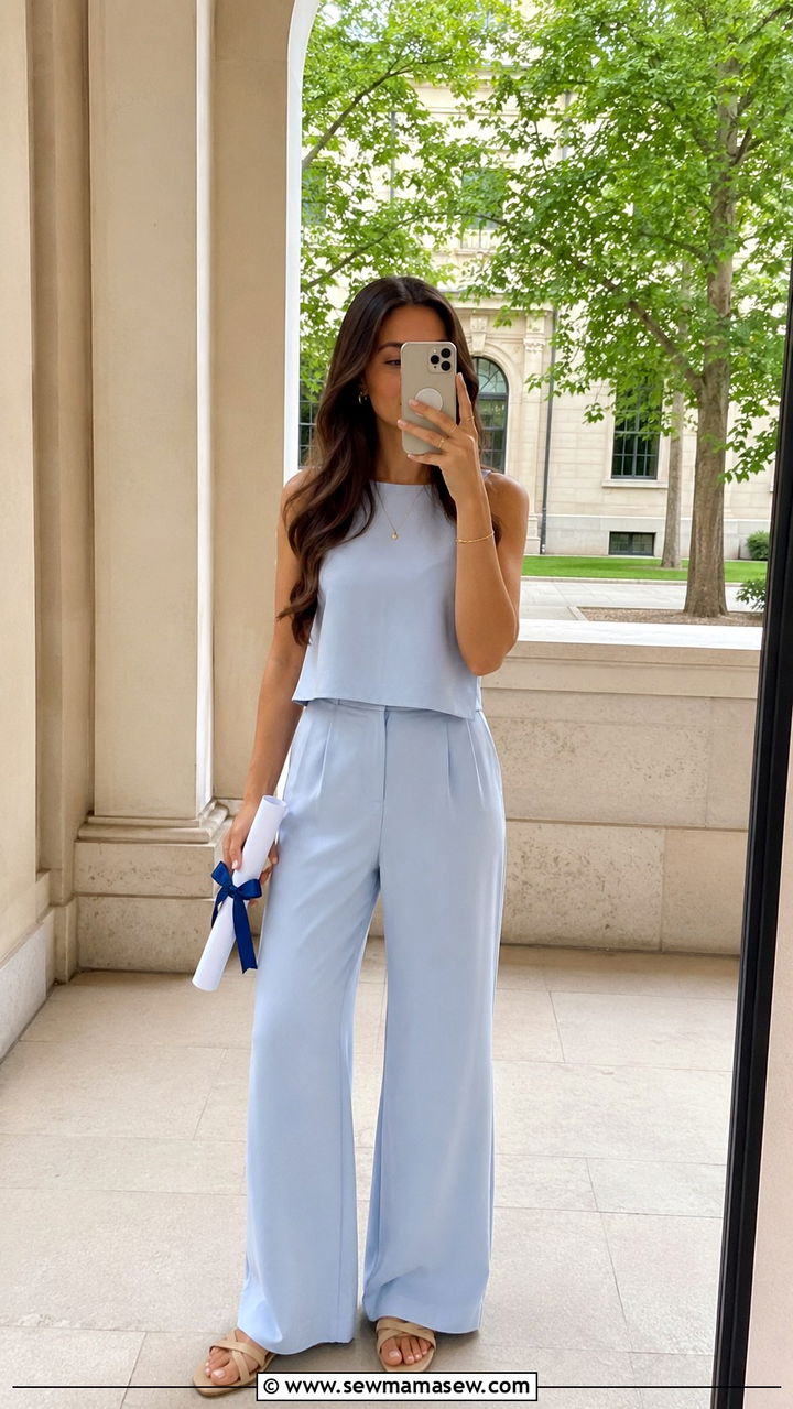 Monochrome Co ord Set Graduation Look - 30 High school graduation outfits