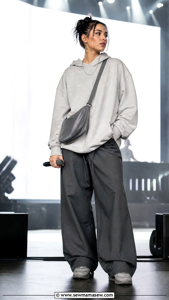 Monochrome Grey Streetwear Rap Concert Outfit - 25 Rap concert outfit ideas