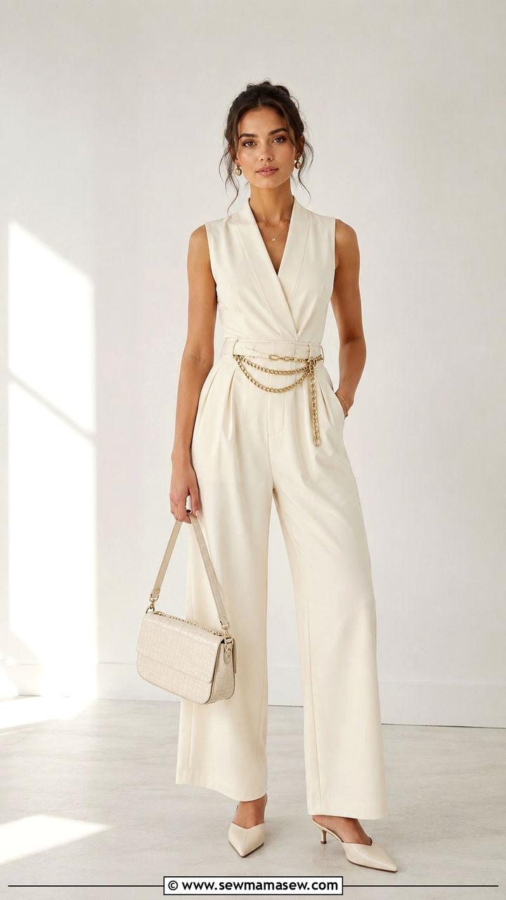 Monochrome Jumpsuit Outfit - 30 Jumpsuit outfit ideas 2026