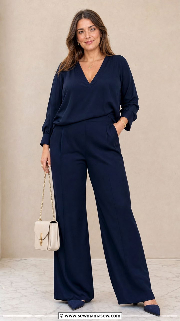 Monochrome Matching Set for Apple Shape - 25 Cute outfits for apple shape