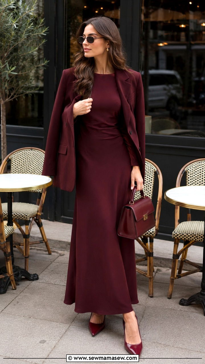 Monochrome Maxi Dress Look - 30 Modest outfit ideas with maxi dress