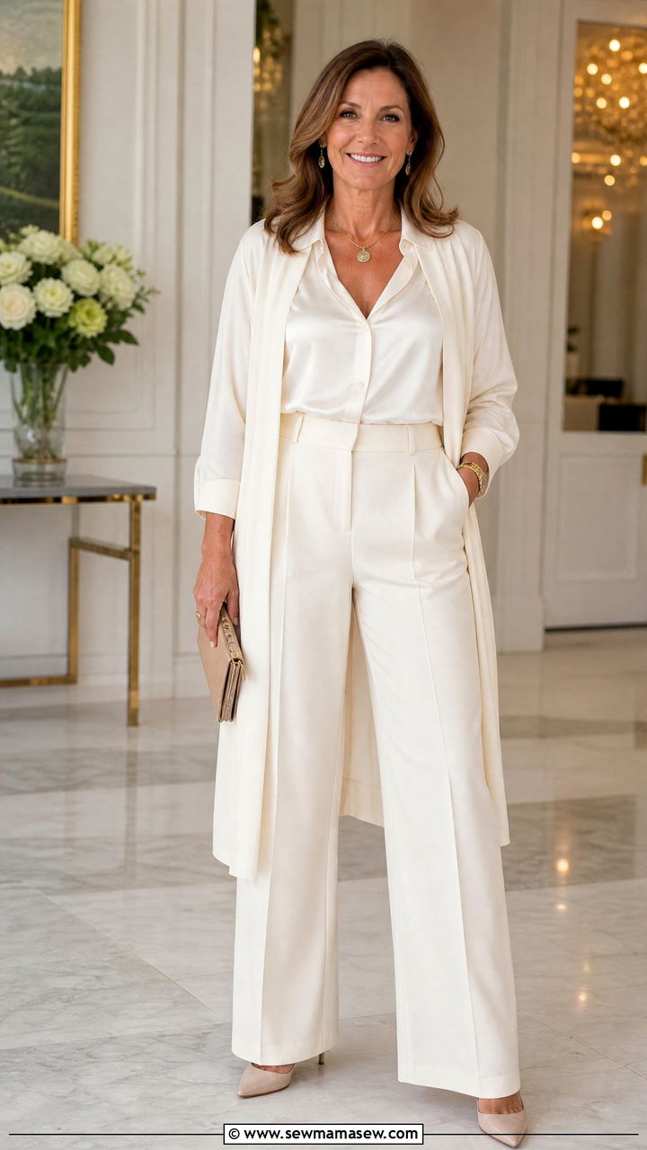 Monochrome Outfit For Graduation - 35 Graduation outfits for women over 40