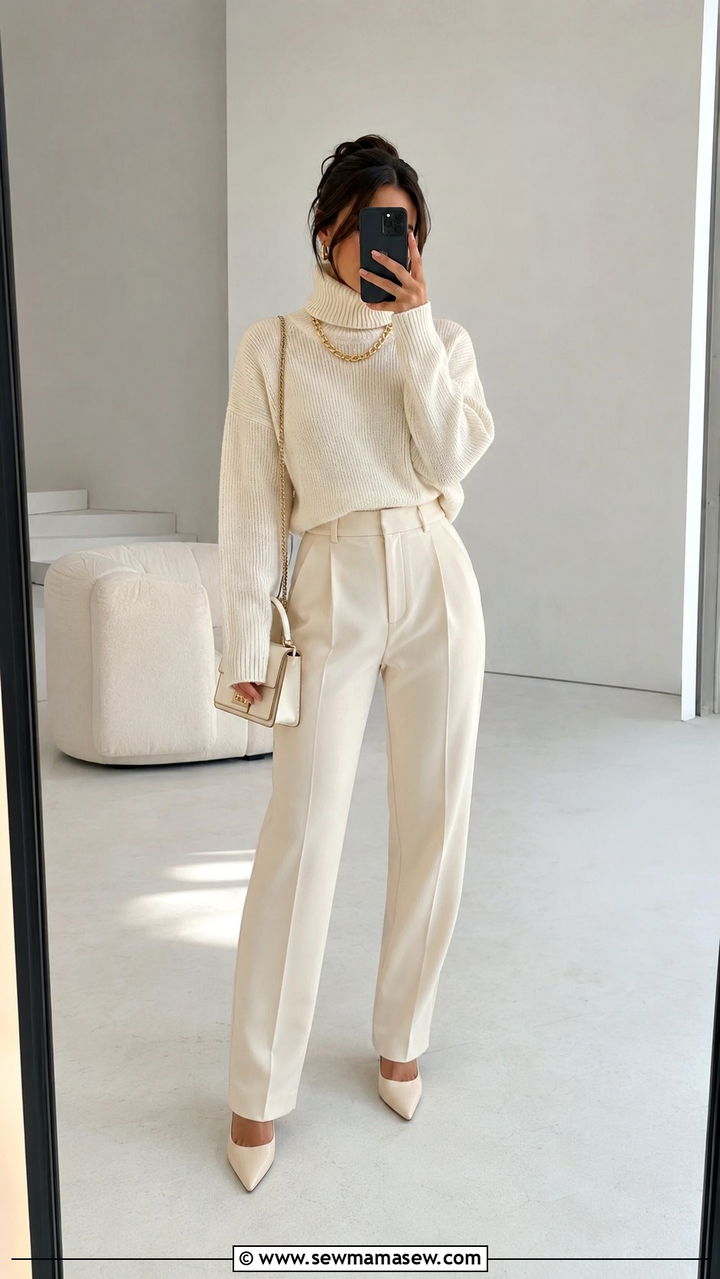 Monochrome Outfit for Petite Photoshoot - 25 Photoshoot outfits for petite women