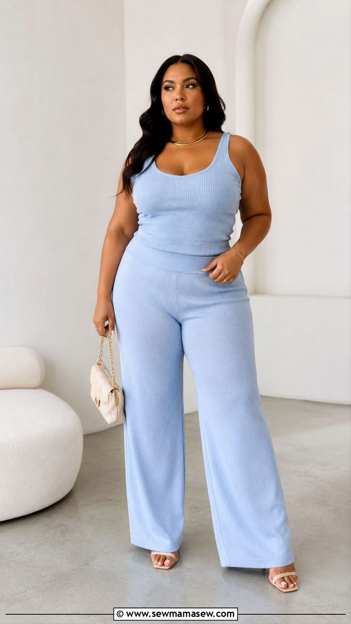 Monochrome Set Outfit Plus Size - 30 Spring outfits for curvy women