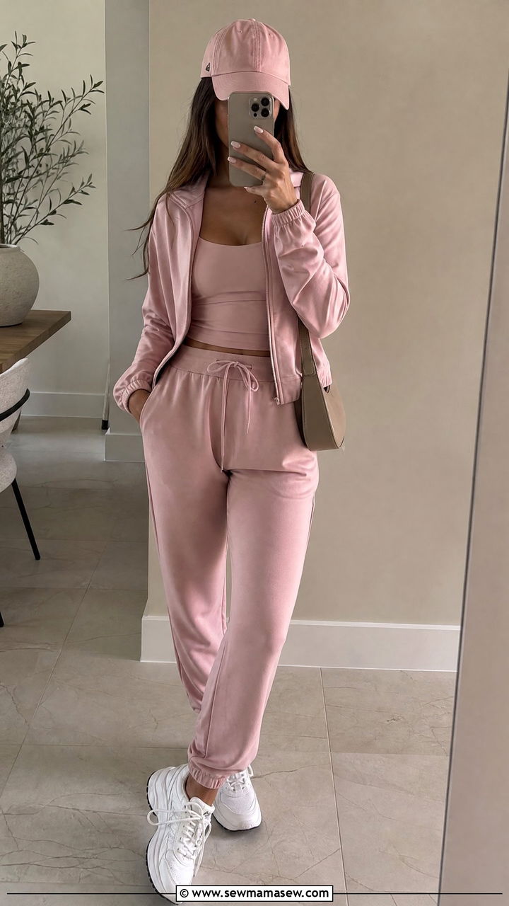 Monochrome Tracksuit Outfit - 30 streetwear outfits inspo