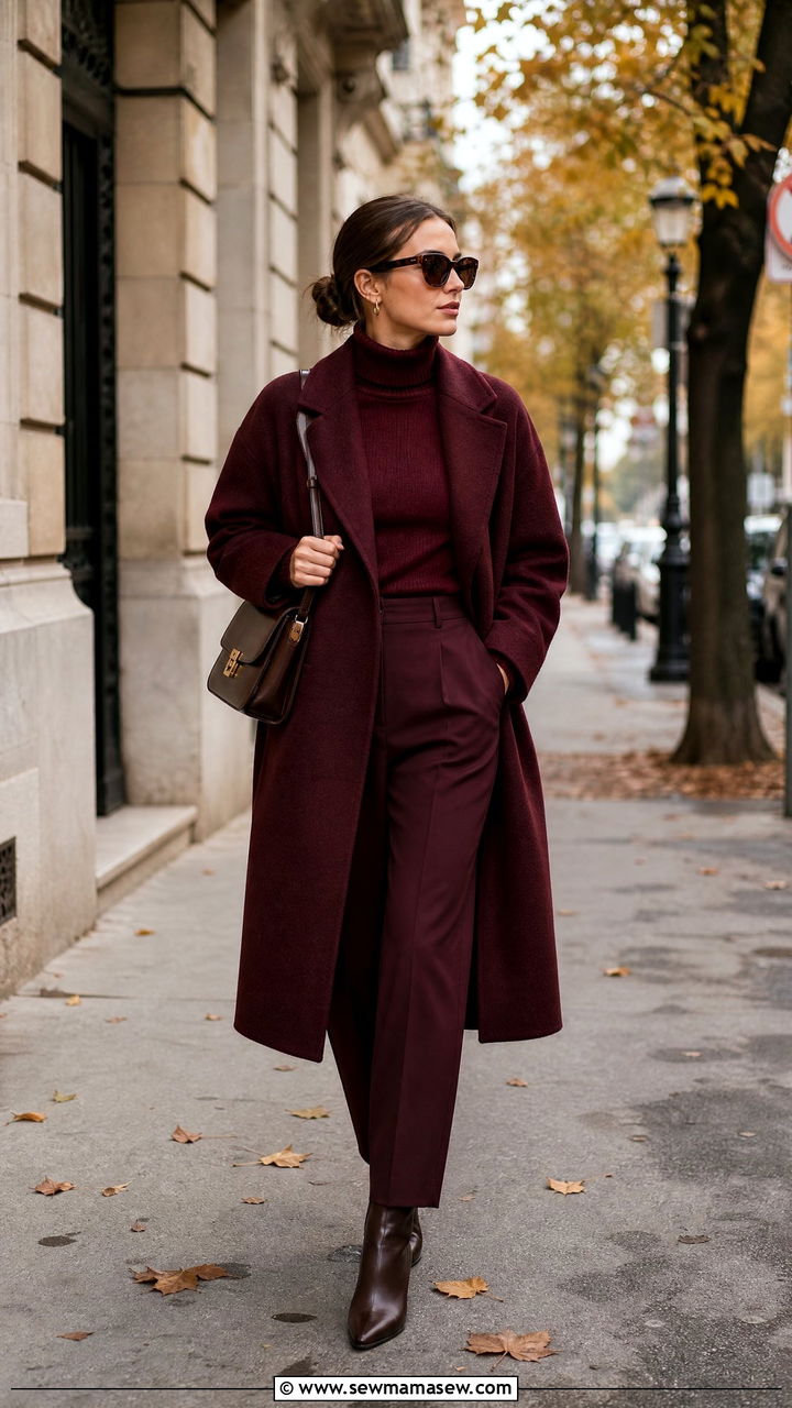Moody Maroon Head to Toe Outfit - 25 2026 outfits ideas