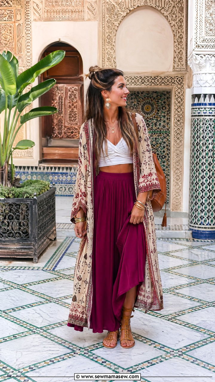 Morocco Pavilion Jewel Tone Maxi Outfit - 35 Epcot outfit ideas
