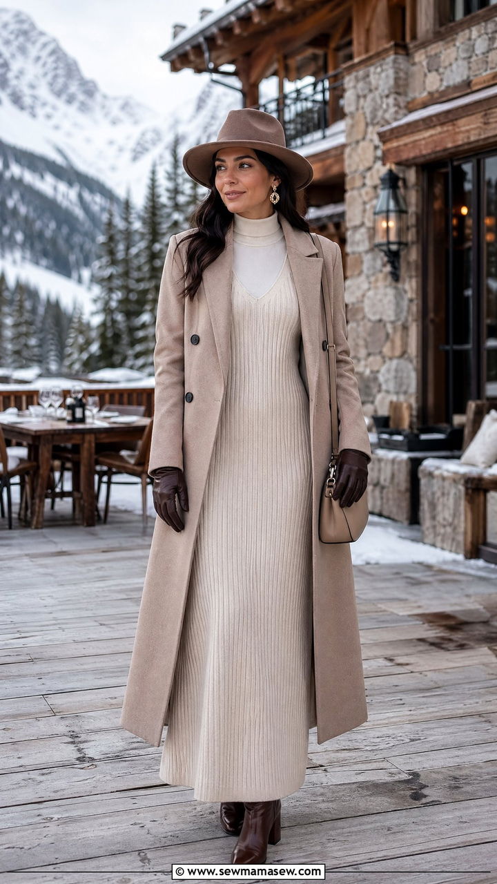 Mountain Wedding Layered Outfit - 35 Destination wedding guest outfit ideas