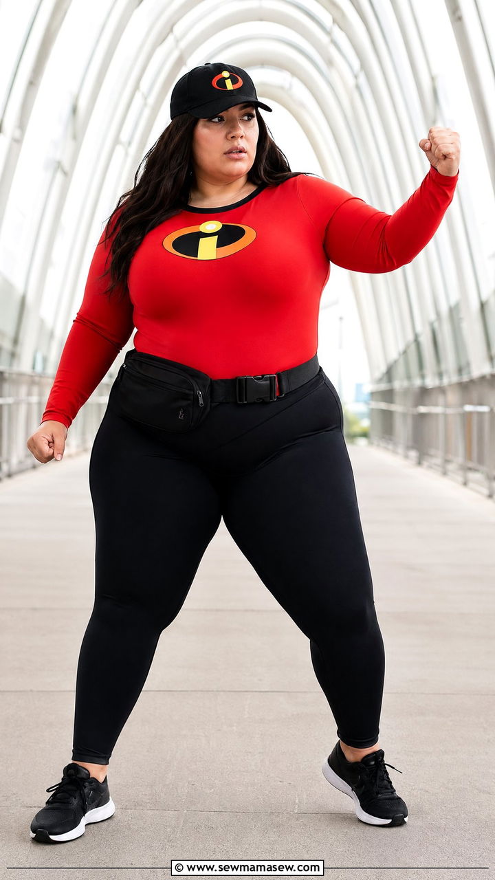 Mr Incredible Red and Black Super Suit Outfit - 35 Disney outfit ideas plus size