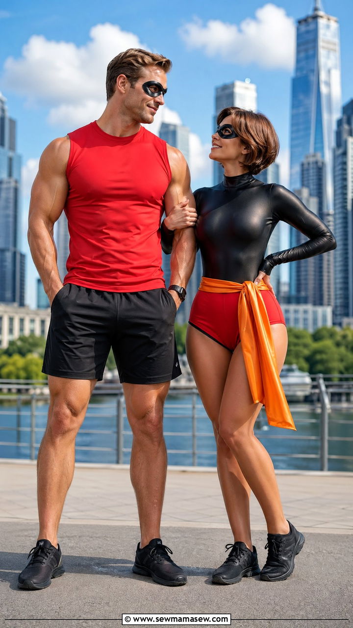 Mr Incredible and Elastigirl Couple Outfit - 35 Disney outfit ideas for couples