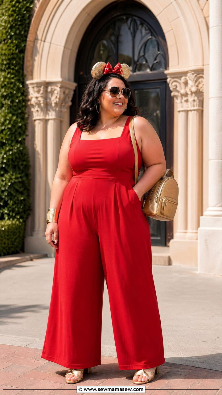Mulan Red and Gold Warrior Outfit - 35 Disney outfit ideas plus size