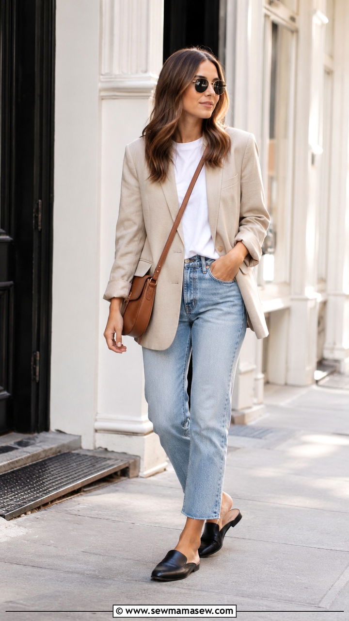 Mules With Cropped Jeans Outfit - 30 How to style mules