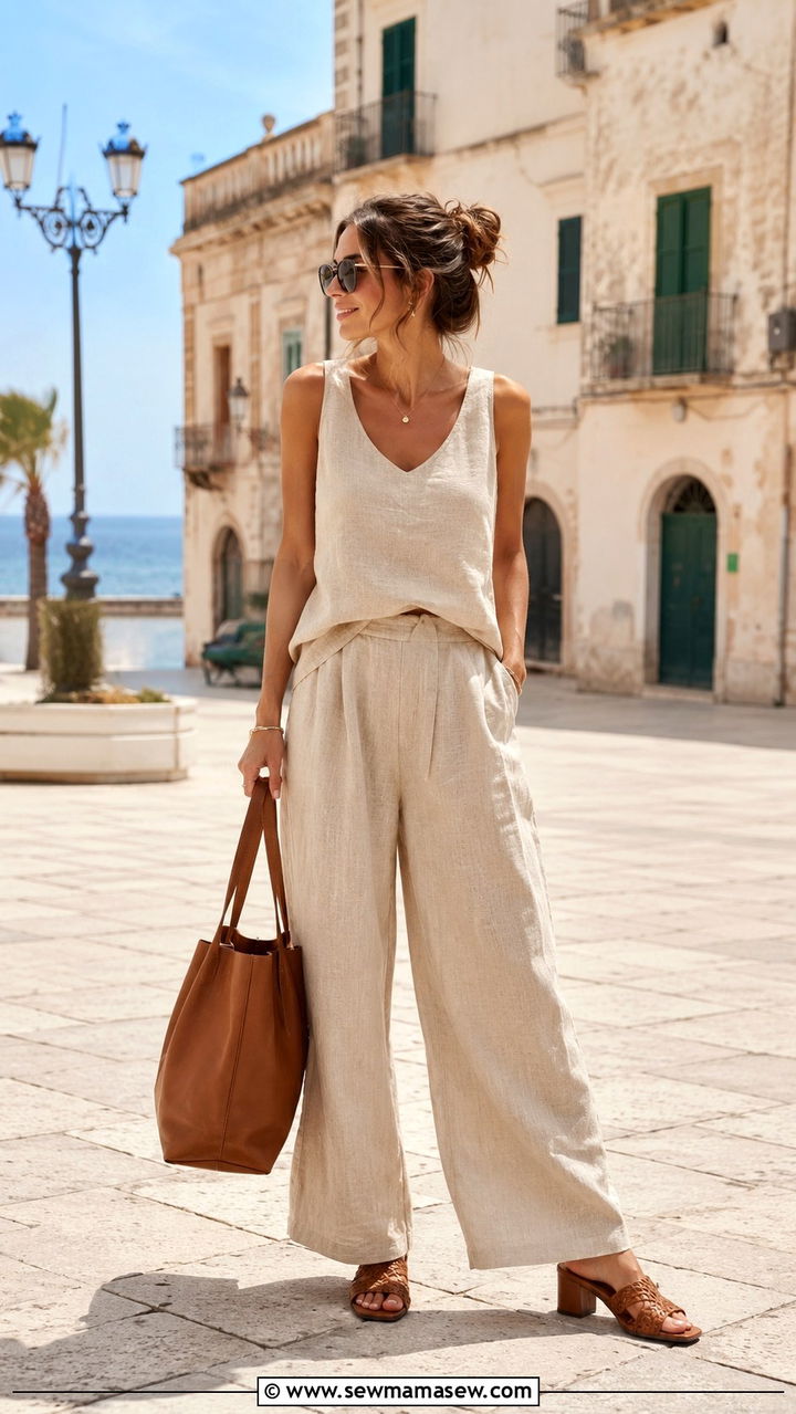 Mules With Linen Pants Outfit - 30 How to style mules