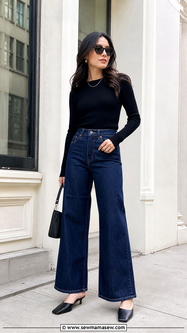 Mules with black jeans outfit - 40 Mules outfit ideas