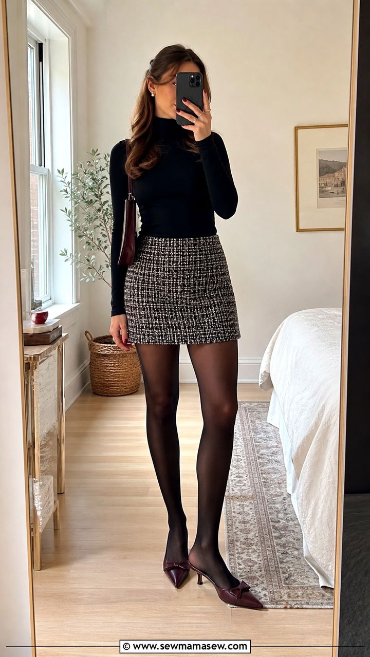 Mules with mini skirt outfit - 40 Mules outfit ideas