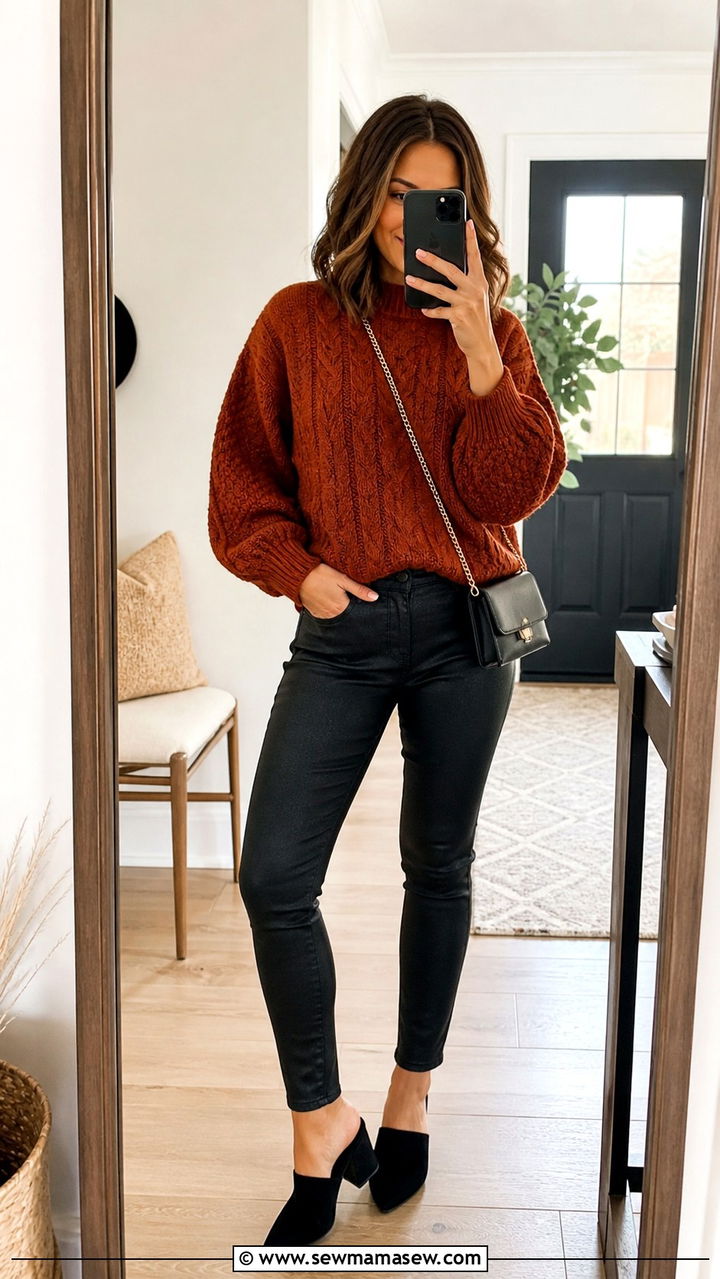 Mules with sweater outfit - 40 Mules outfit ideas