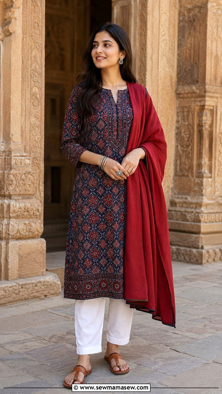 Multani Chint Print Shalwar Kameez - 25 Multan outfit ideas