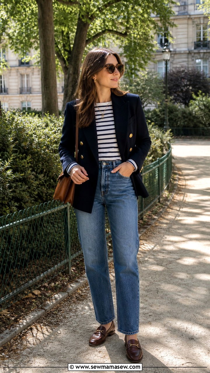 Navy Blazer Outfit Paris - 40 What to wear in Paris