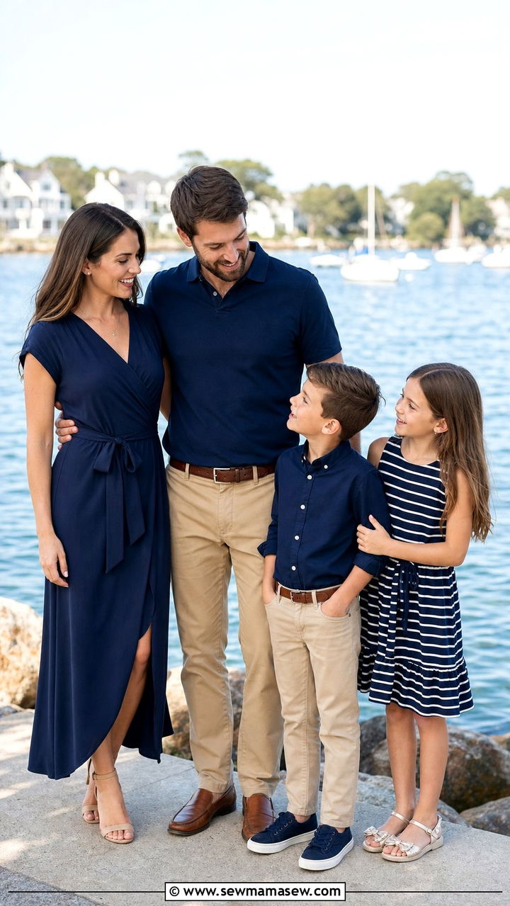 Navy Blue Family Photo Outfits - 25 family photo outfits Pinterest