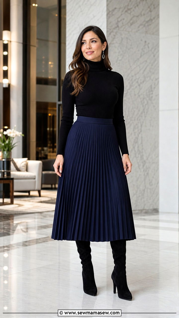 Navy blue and blush pink outfit - 40 Navy blue outfit ideas