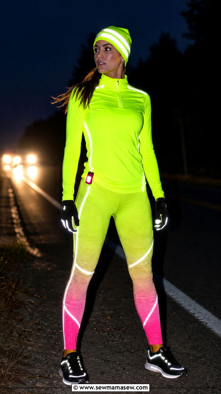 Neon Reflective Top And Leggings Morning Run - 25 Morning run outfit ideas