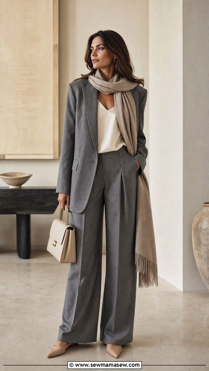 Neutral Tonal Tailoring Outfit - 25 Copenhagen outfits inspo