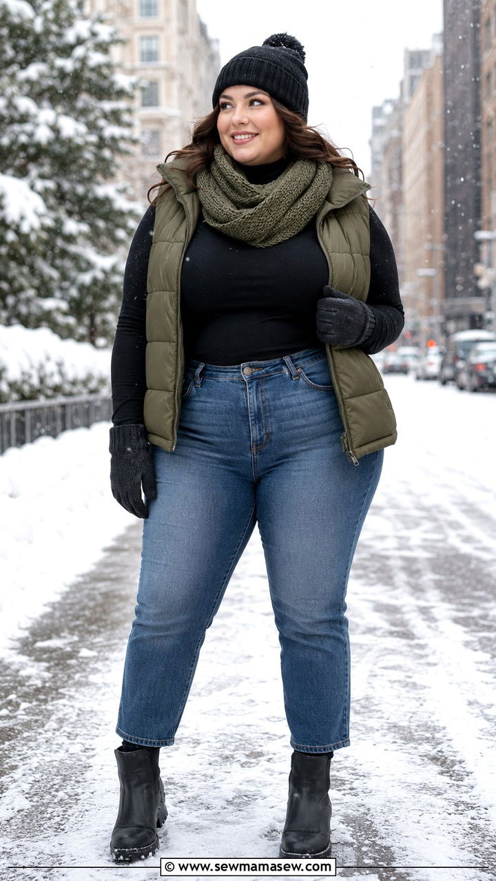 Neutral knit midi dress with multiple stylings - 30 Travel outfits for plus size