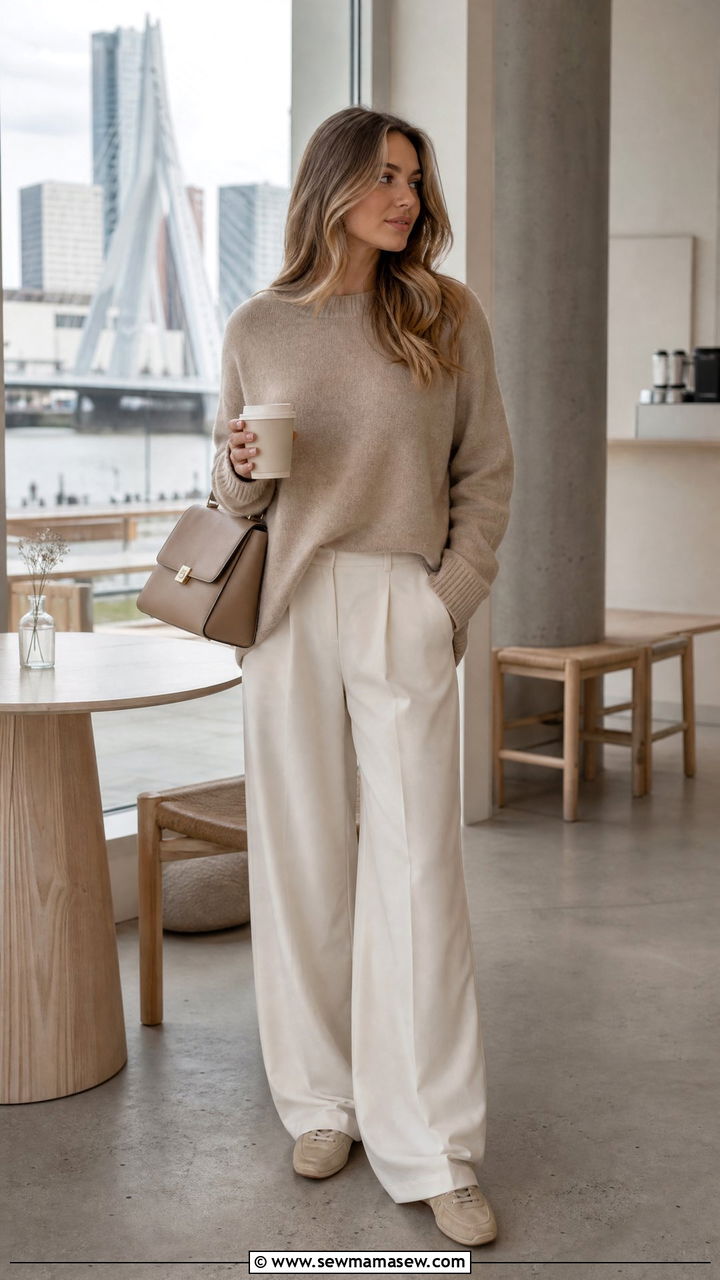 Neutral tones outfit Rotterdam - 25 Rotterdam outfit ideas