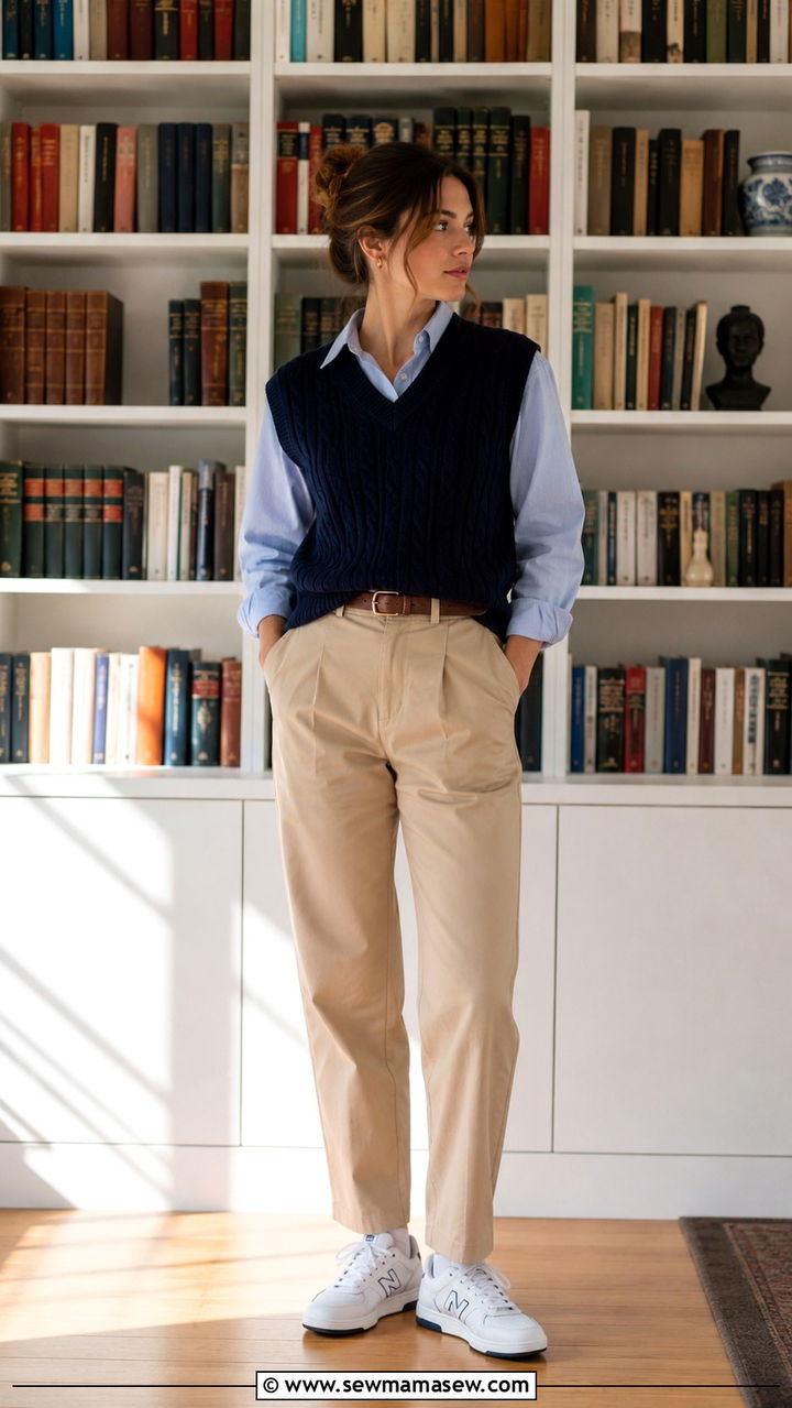 New Balance 550 with chinos and button down - 30 How to style New Balance sneakers