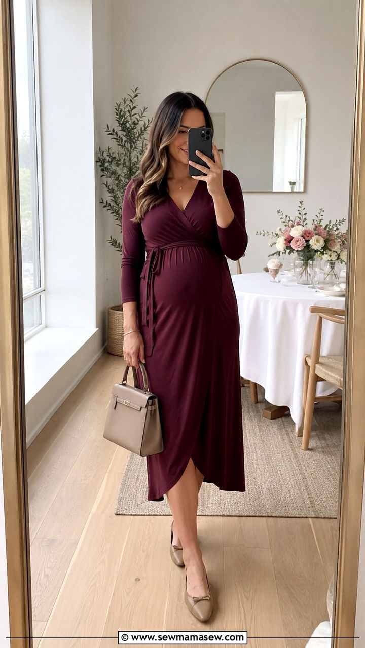 Non Maternity Wrap Dress Outfit - 20 Non maternity maternity outfits