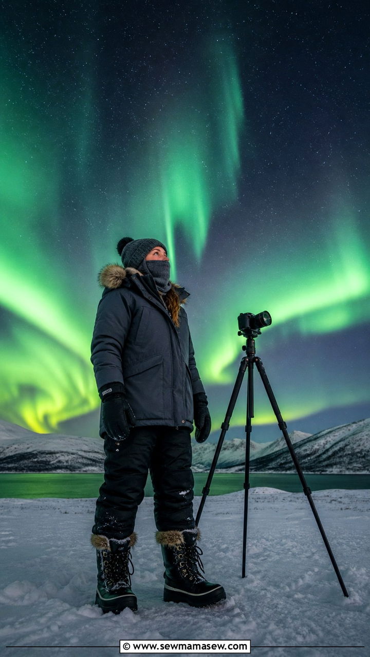Northern Lights Photography Outfit for Long Waits - 40 What to wear in Iceland