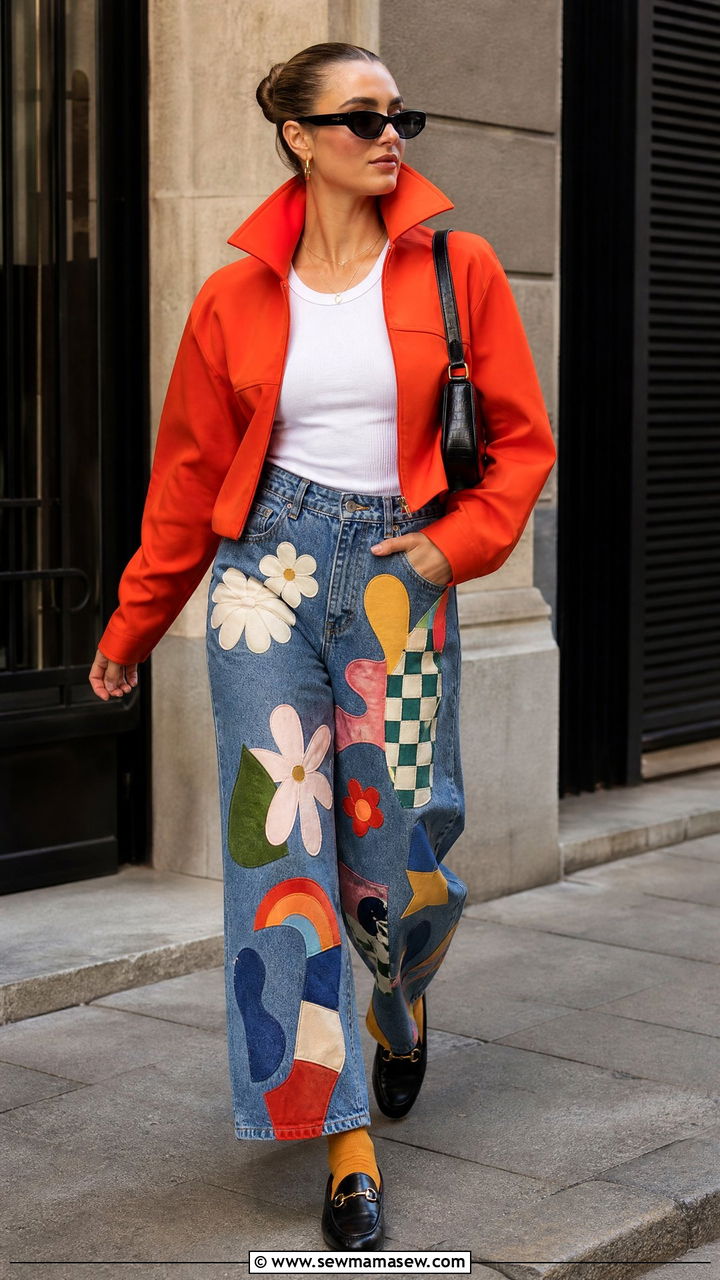 Novelty Denim With A Simple Tank And Statement Jacket - 25 French girl outfit ideas 2026