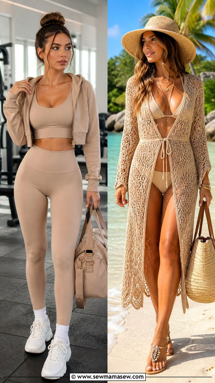 Nude Activewear Set For Gym - 40 All nude outfit ideas