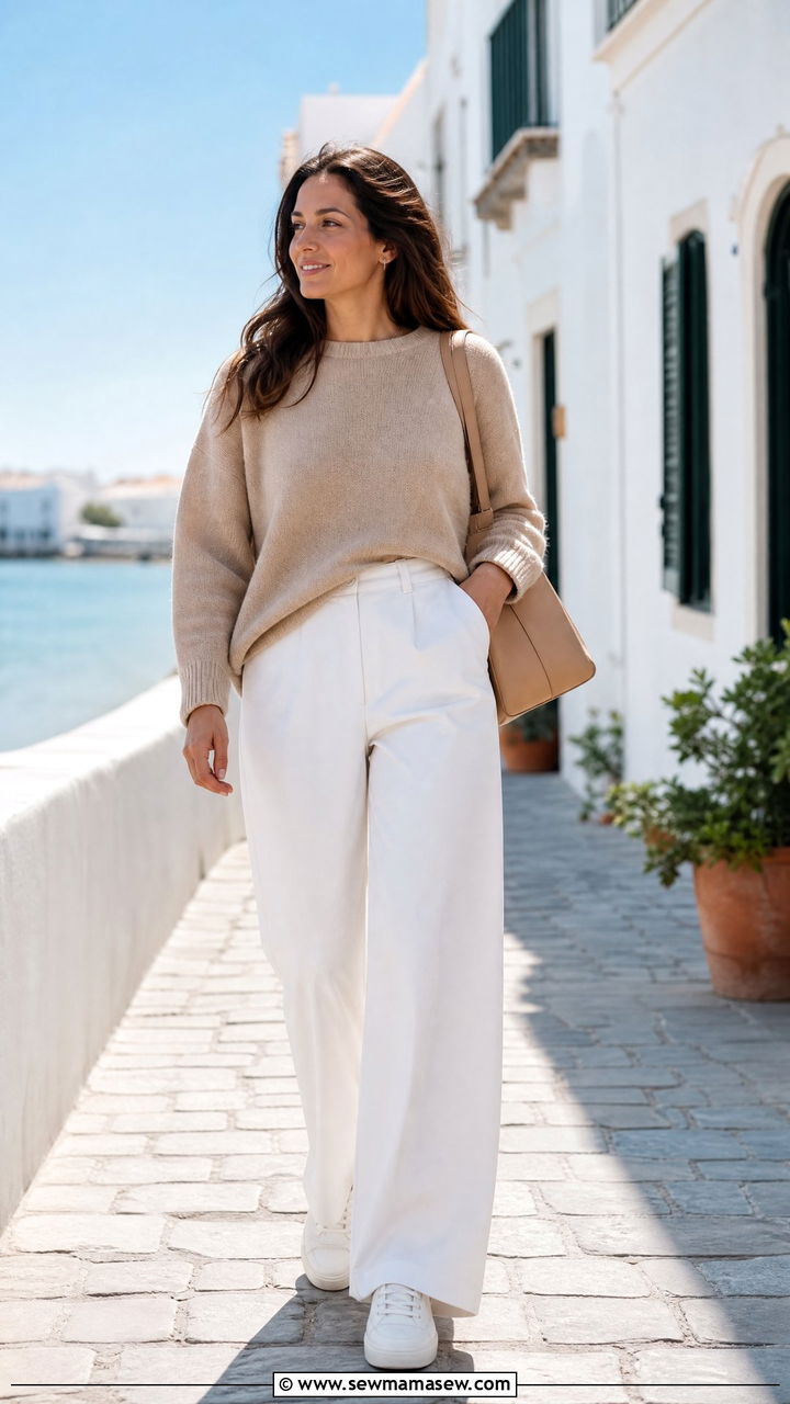 Nude And White Outfit - 40 Nude outfit ideas