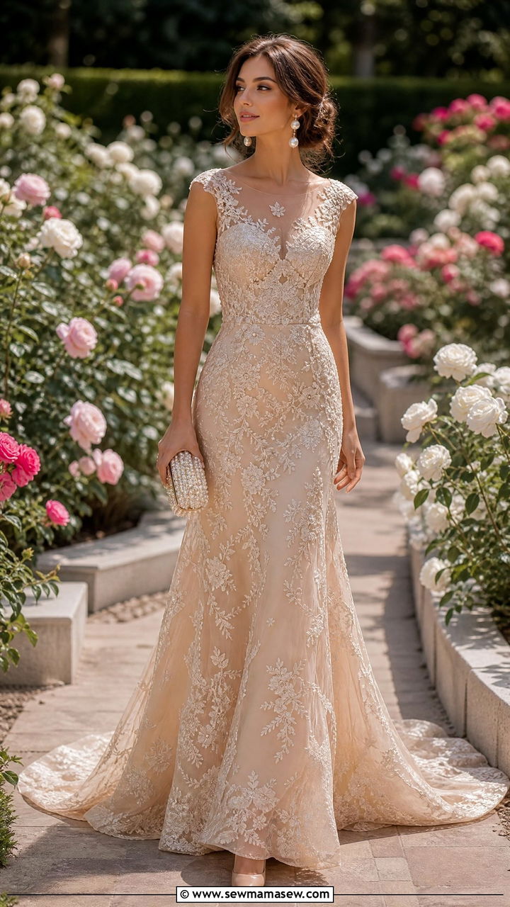 Nude Illusion Lace Gown - 25 Awards show outfit ideas