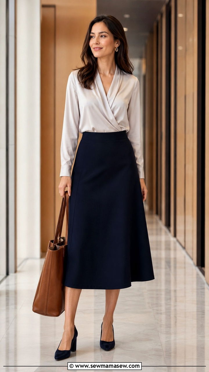 Nursing Tank Under a Single Breasted Blazer with Cropped Trousers - 25 Pumping friendly work outfits