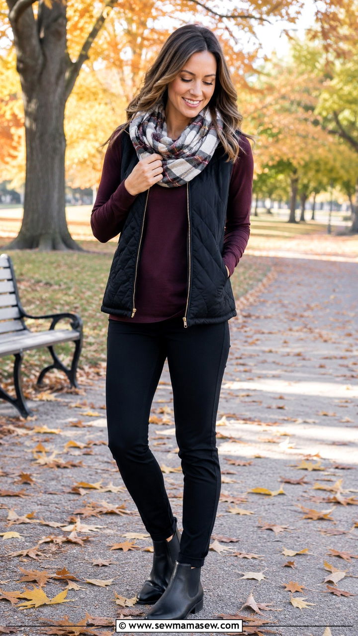 Nursing friendly fall layers outfit - 25 Nursing friendly outfit ideas