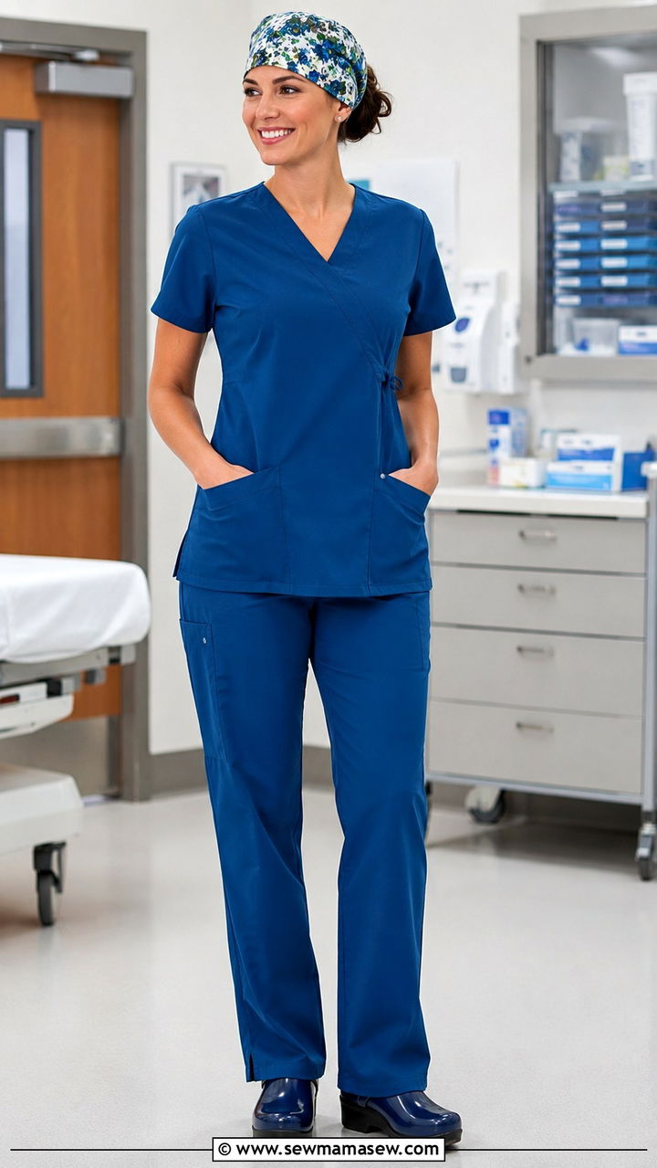 Ocean Blue Straight Leg Scrubs With Dansko Clogs - 20 Nicu nurse outfit ideas