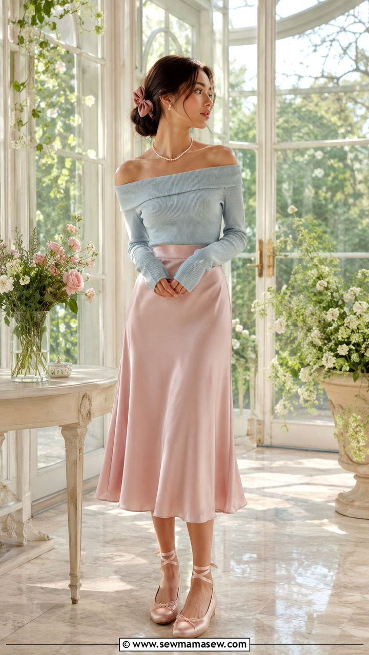 Off Shoulder Balletcore Outfit - 25 Balletcore outfit ideas