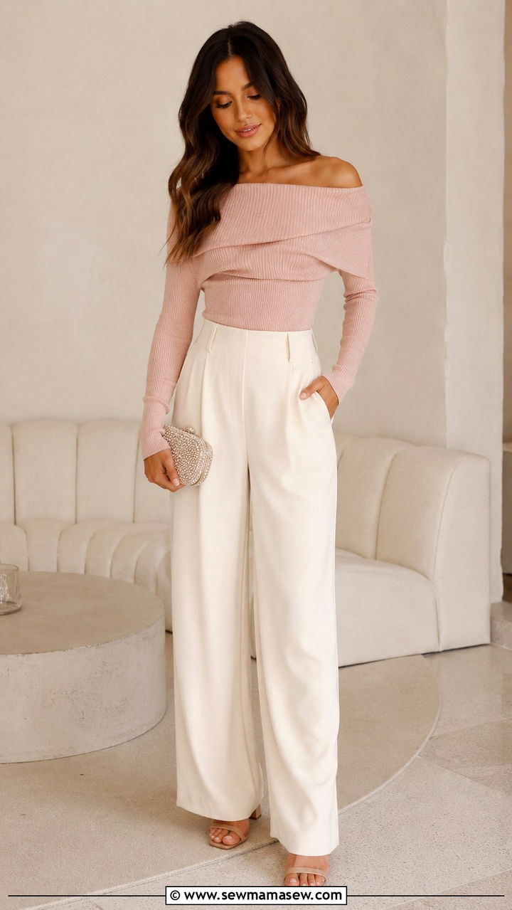 Off Shoulder Top Outfit - 30 romantic outfits