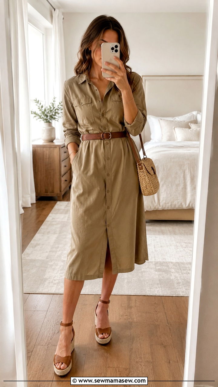 Off the shoulder top with wide leg linen trousers - 20 spring outfits for rectangle body shape