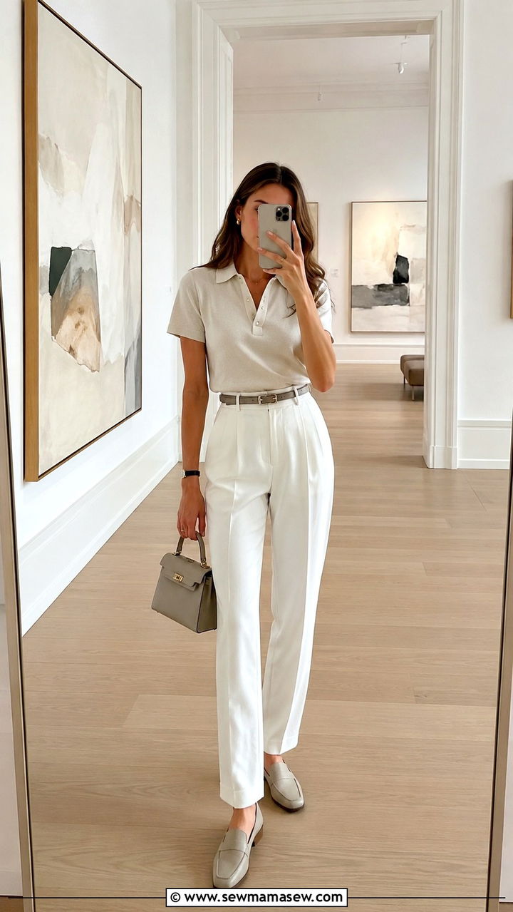 Old Money Spring White Trousers Outfit 2026 - 30 Spring old money outfits 2026