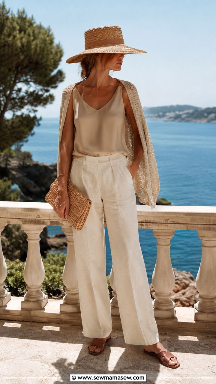 Old money summer trouser look - 25 Old money outfit ideas with trousers