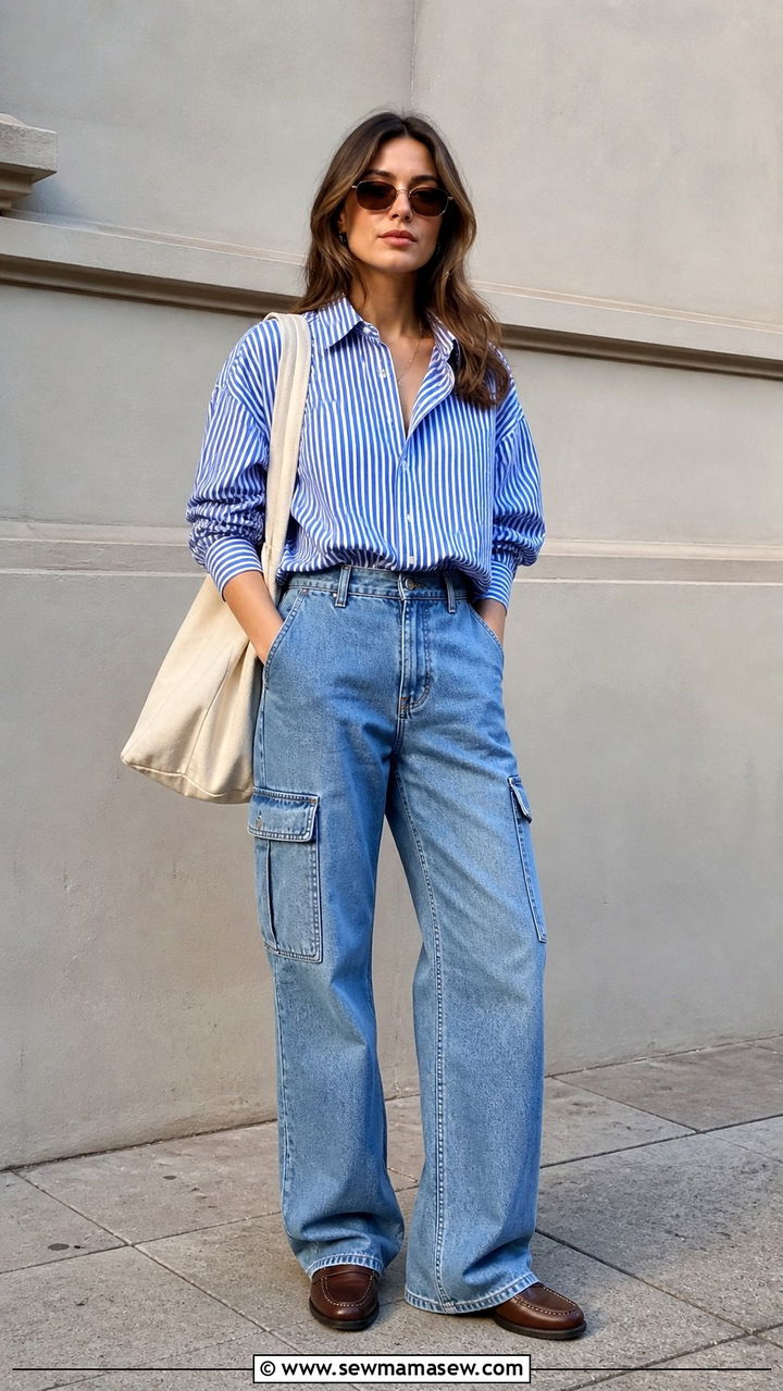 Olive Cargo Pants With Black Turtleneck and Chelsea Boots - 40 cargo pants outfit ideas