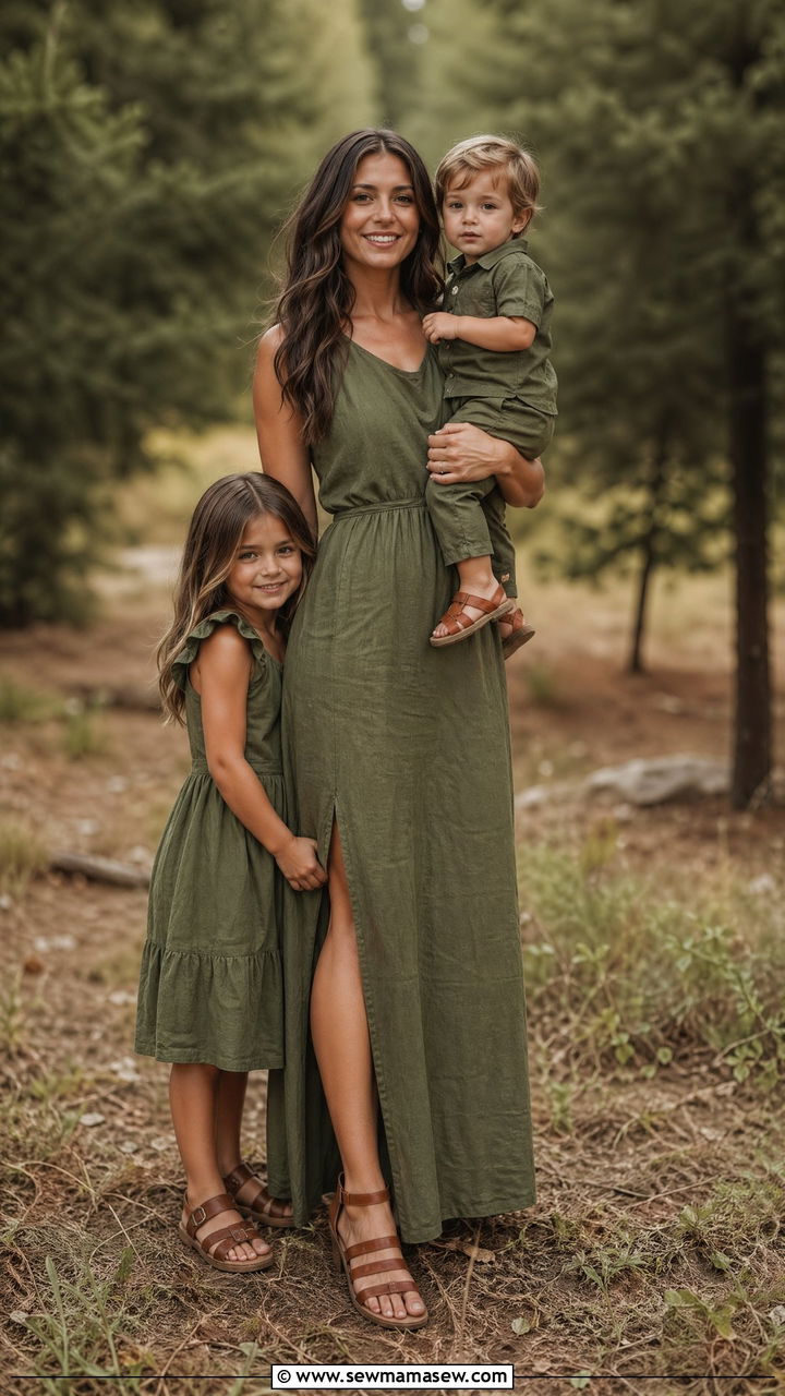 Olive Green Family Photo Outfits - 35 family photo outfits