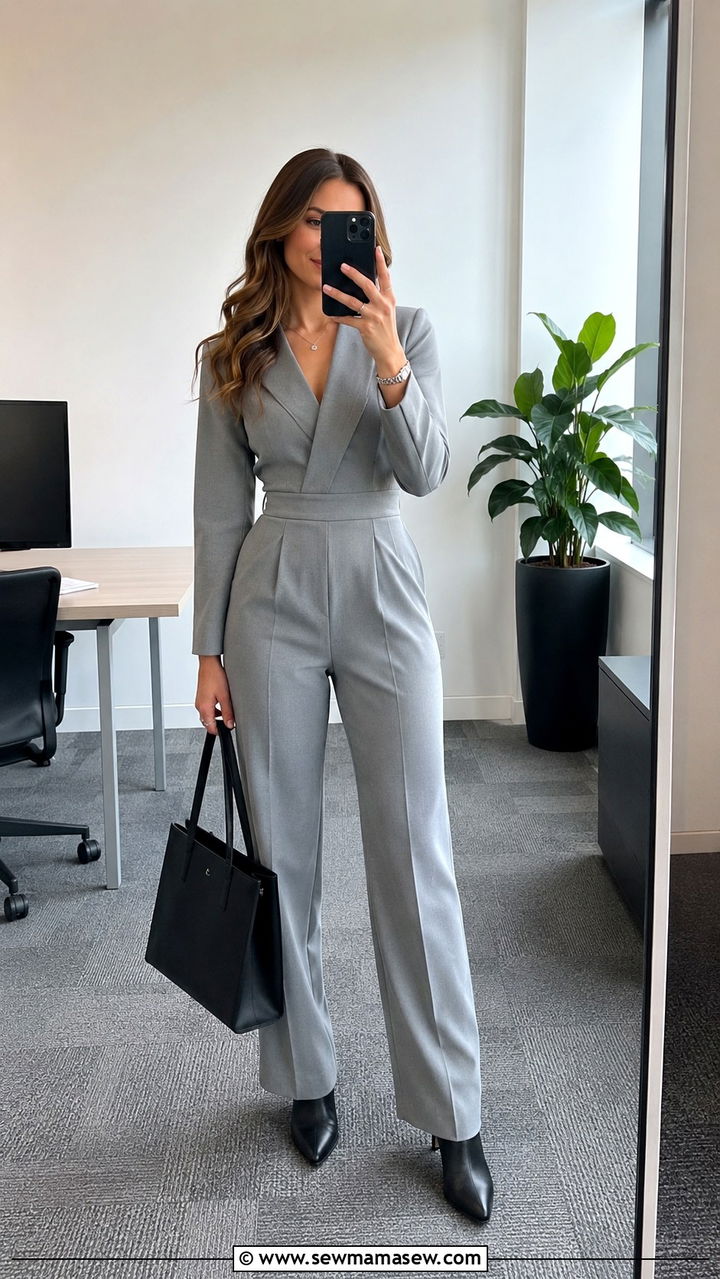 Olive Green Jumpsuit Work Outfit - 30 Jumpsuit outfit ideas for work
