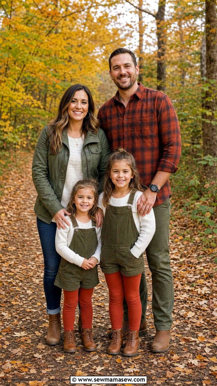Olive and rust family reunion outfit - 25 Family reunion outfit ideas matching