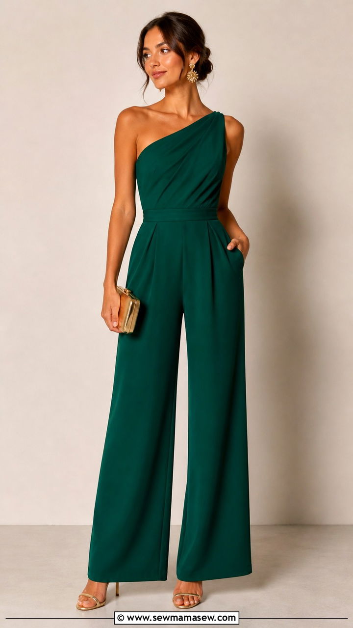 One shoulder jumpsuit for graduation - 40 graduation outfits
