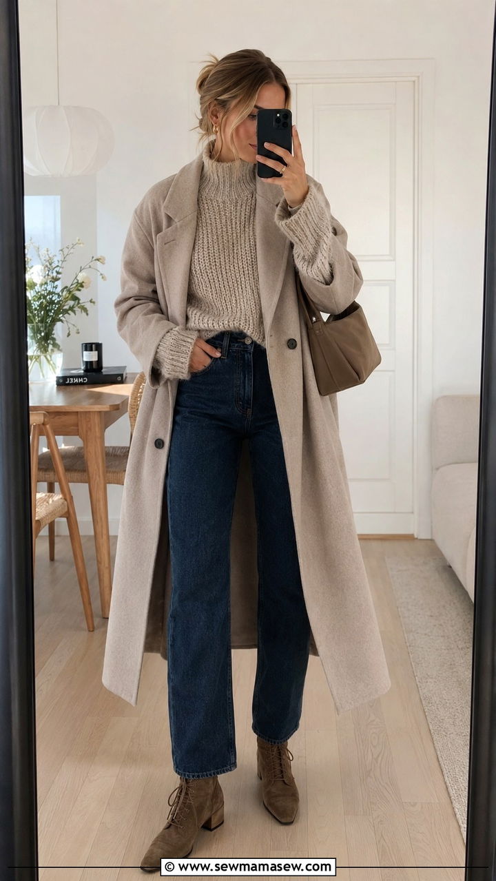 Oslo chunky knit sweater outfit - 25 Oslo outfit ideas