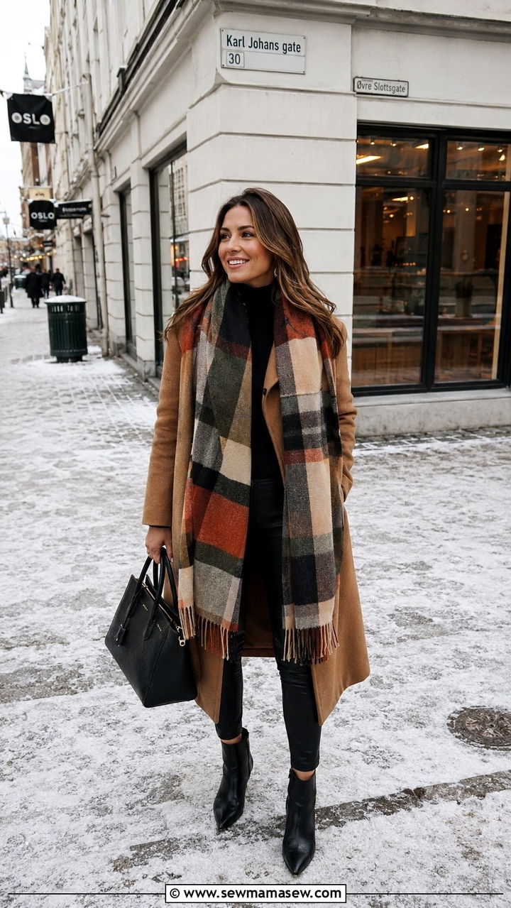 Oslo scarf and coat outfit - 25 Oslo outfit ideas